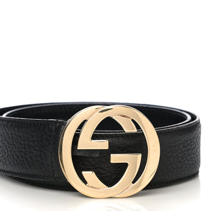Gucci Calfskin Interlocking G 40mm Belt 85 34 Black 11 of 12