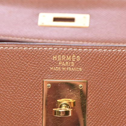 Hermes Courchevel Kelly Retourne 35 Gold 10 of 40
