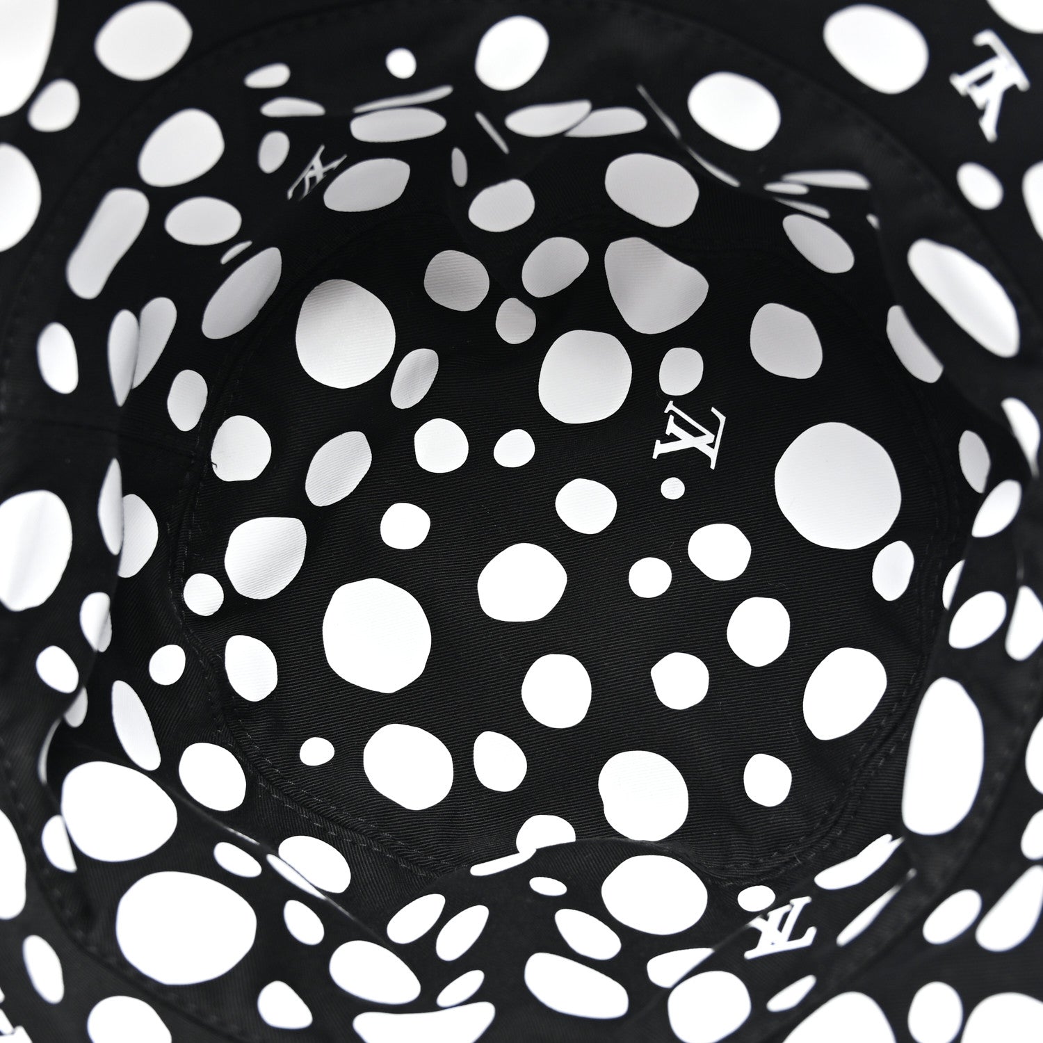 Louis Vuitton LV x YK Monogram Dots Reversible Bucket Hat S Black White 13 of 14
