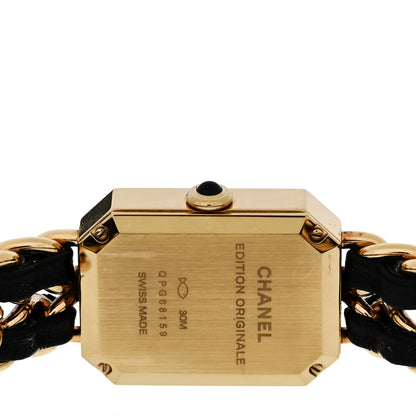 Chanel Stainless Steel Lambskin 20mm Chain Premiere Quartz Watch Gold 4 of 5