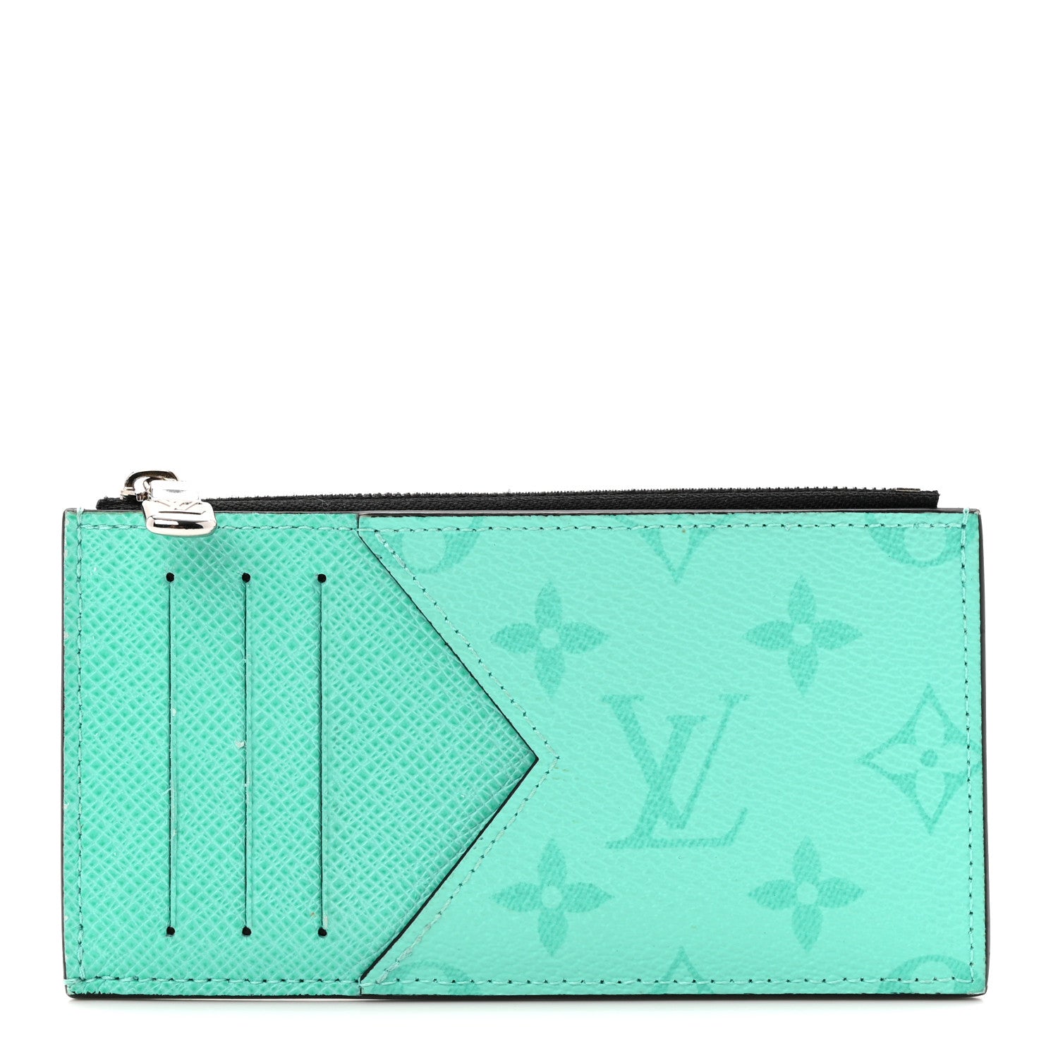 Louis Vuitton Taigarama Coin Card Holder Miami Green 1 of 6