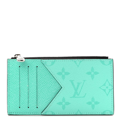 Louis Vuitton Taigarama Coin Card Holder Miami Green 1 of 6