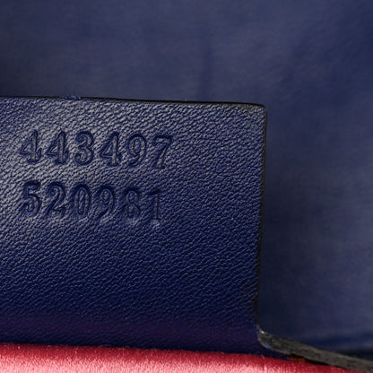 Gucci Velvet Matelasse Small GG Marmont Shoulder Bag Cobalt Blue 8 of 10