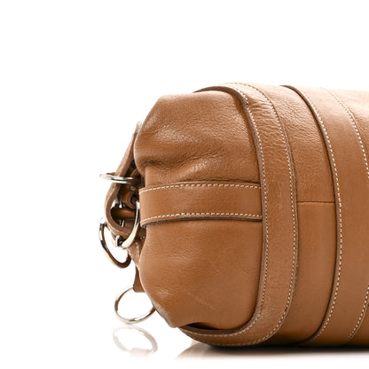 Prada Soft Calf Top Handle Satchel Brown 8 of 14