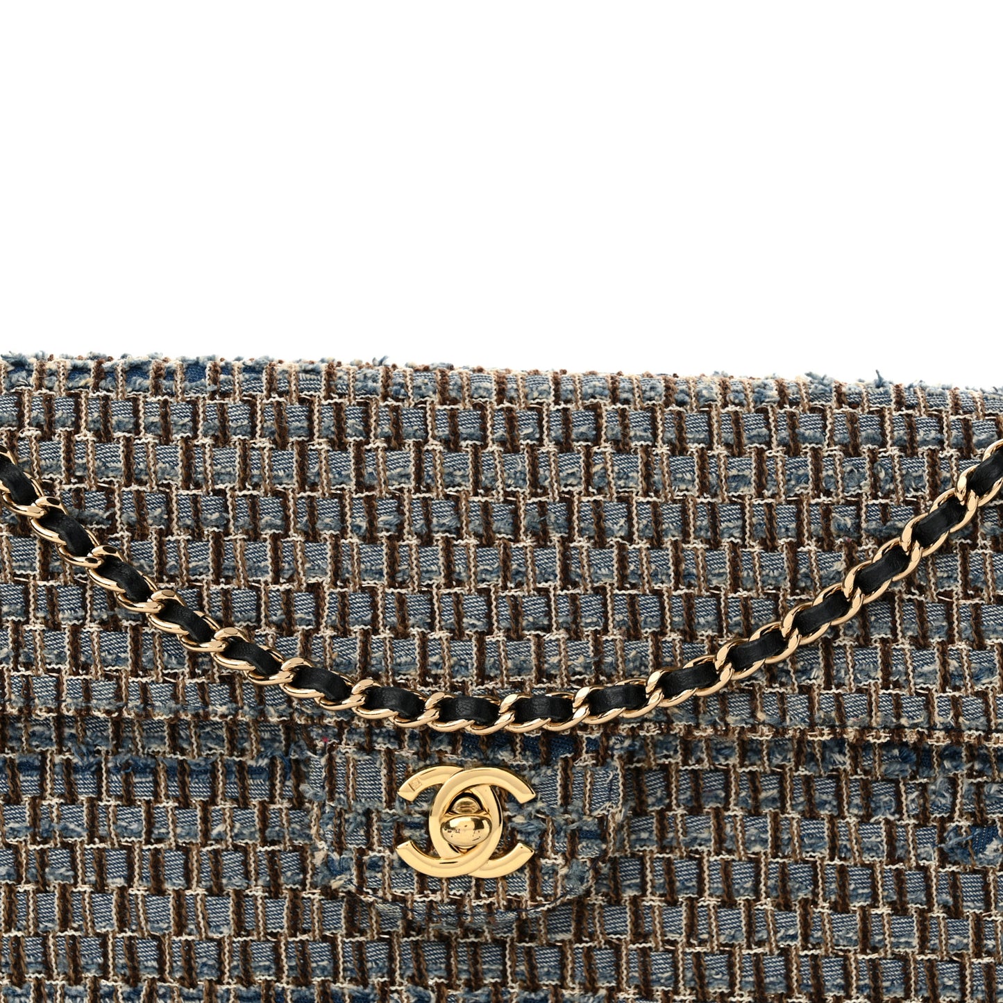 Tweed East West Flap Blue Multicolor