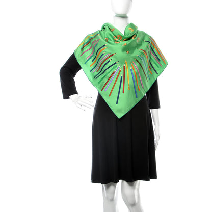 Hermes Silk A Vos Crayons Scarf 90 2 of 4