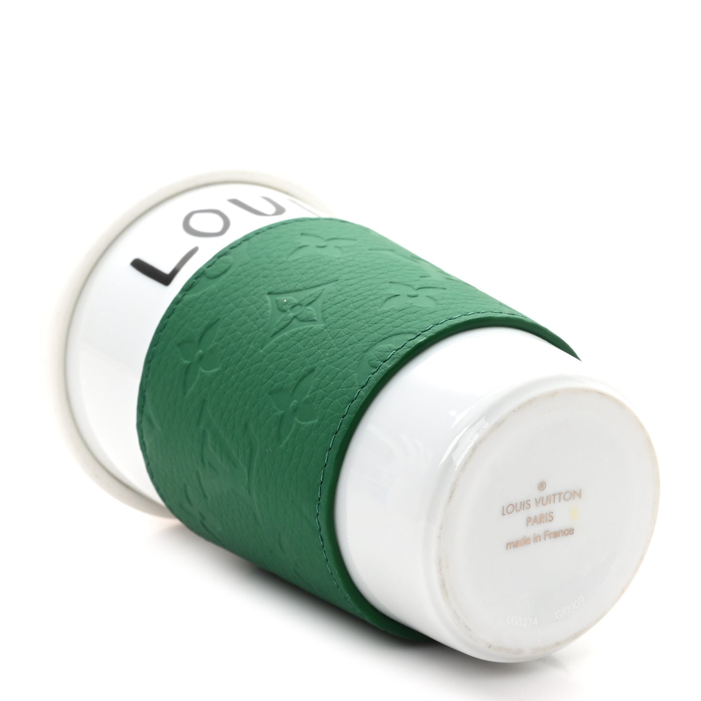 Porcelain Taurillon Louis Cup Green