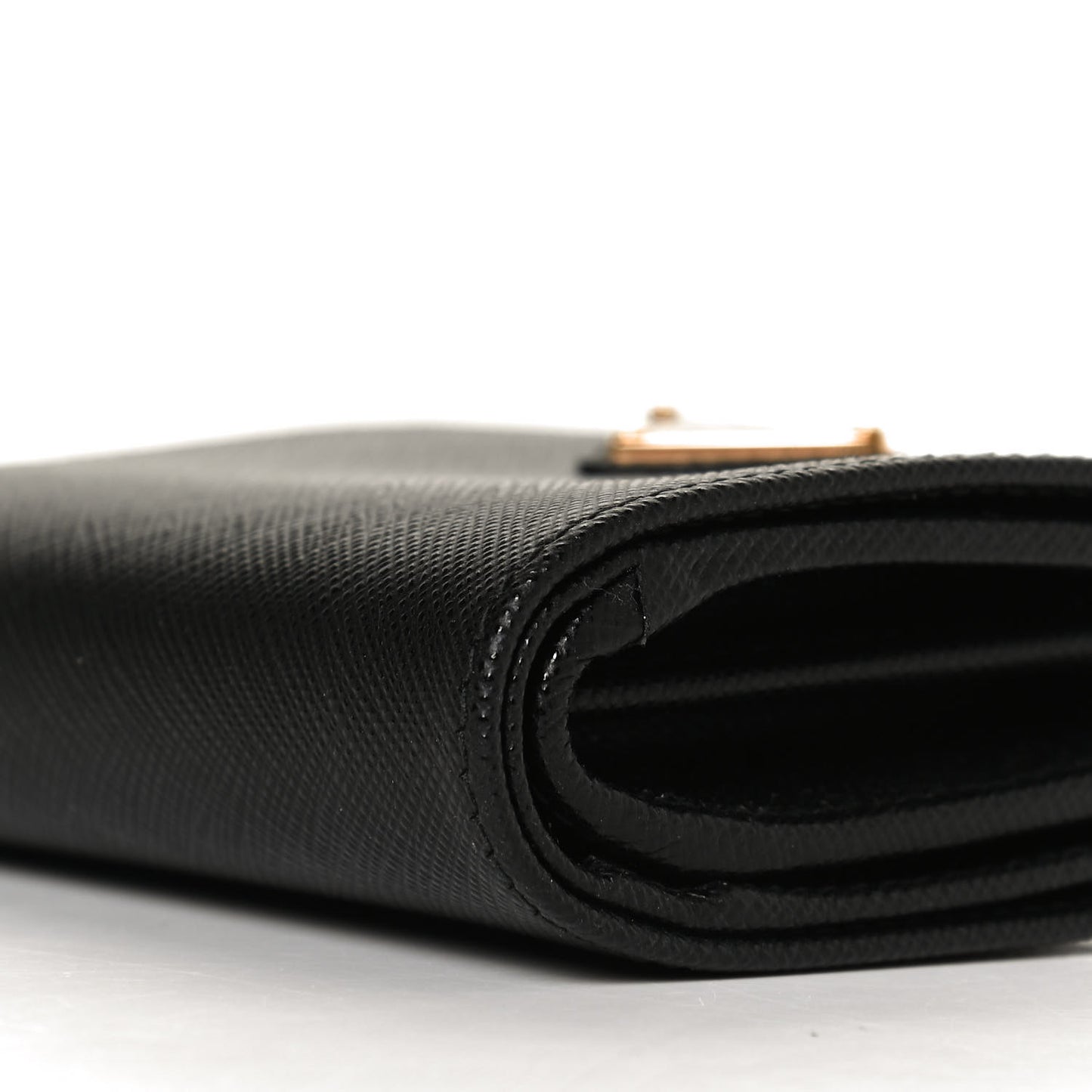 Saffiano Metal Compact Wallet Black