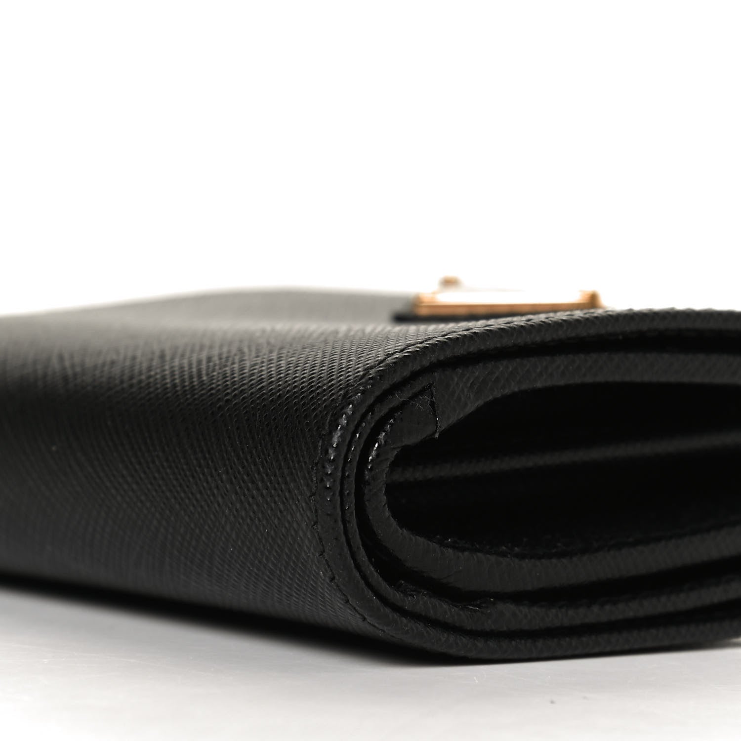 Prada Saffiano Metal Compact Wallet Black 9 of 10