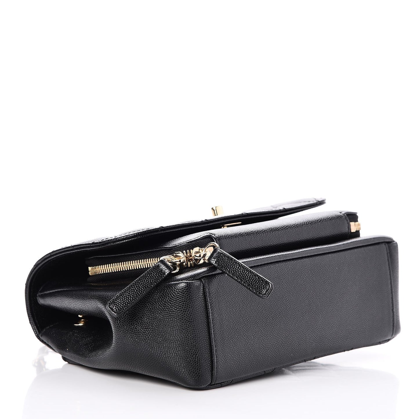 Caviar Quilted Small Business Affinity Flap Black