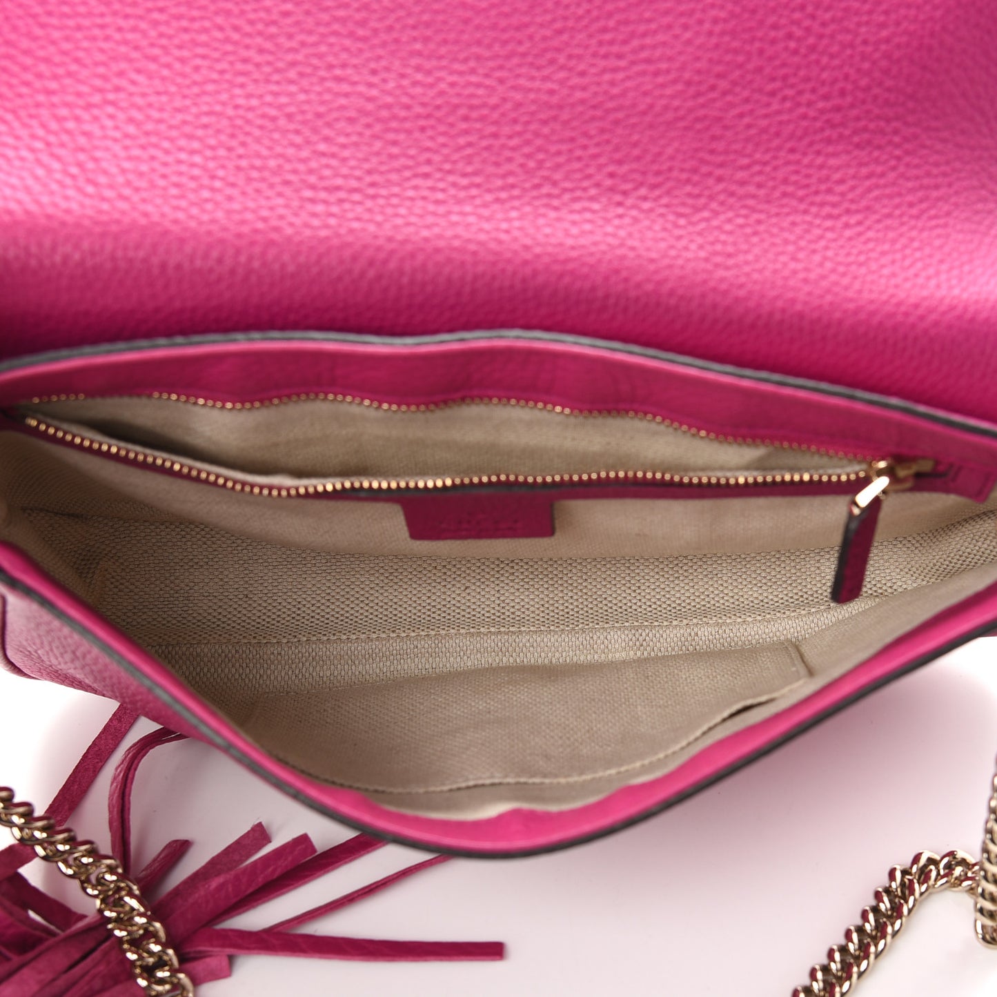 Cellarius Calfskin Medium Soho Flap Crossbody Bright Bouganville