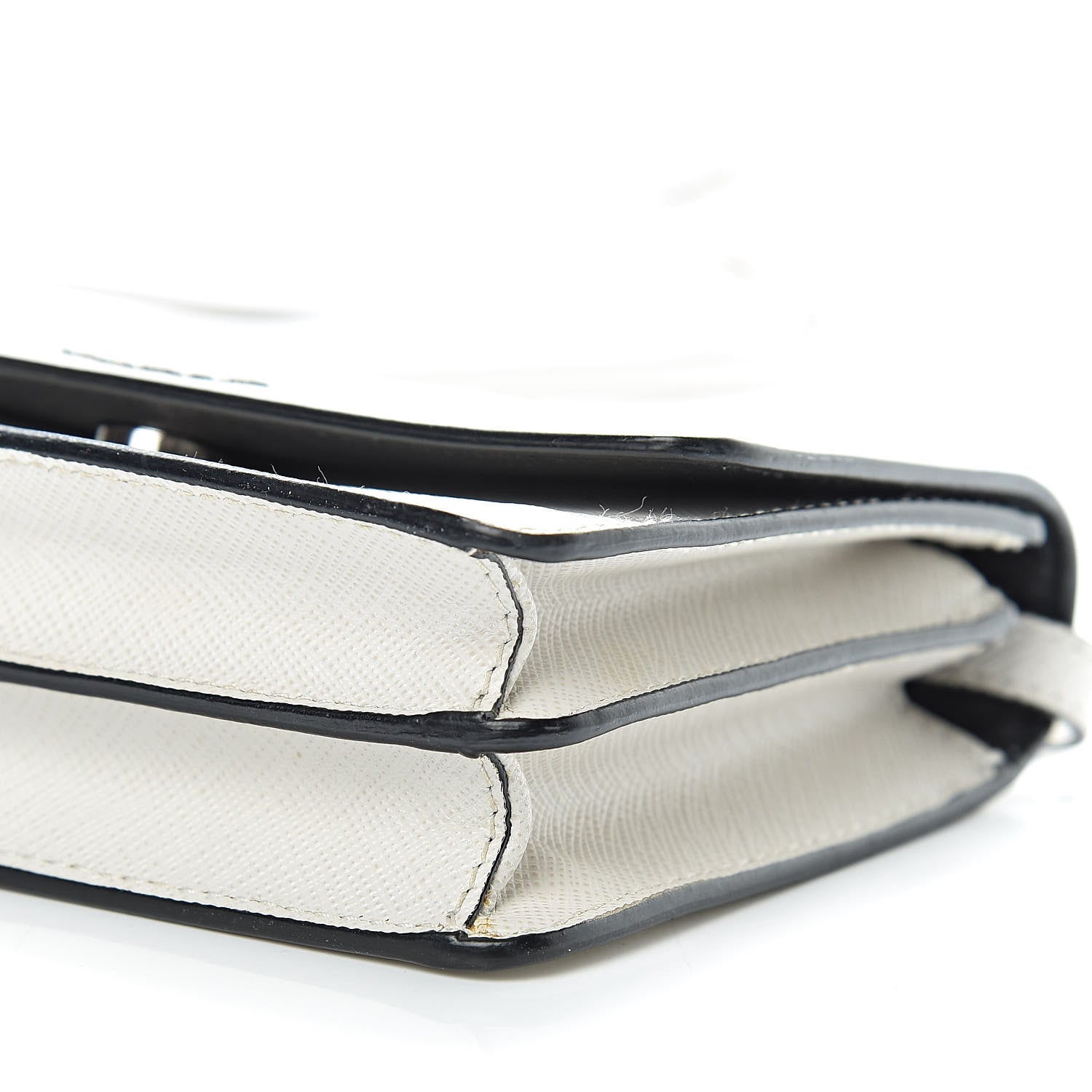 Prada Saffiano Lux Small Crossbody Talco 10 of 10