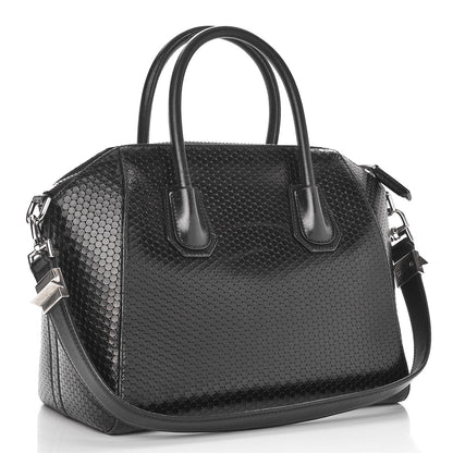 Givenchy Calfskin Dot Embossed Small Antigona Black 3 of 19