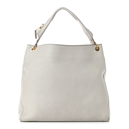 Tom Ford Calfskin Zipper Strap Hobo White 1 of 13