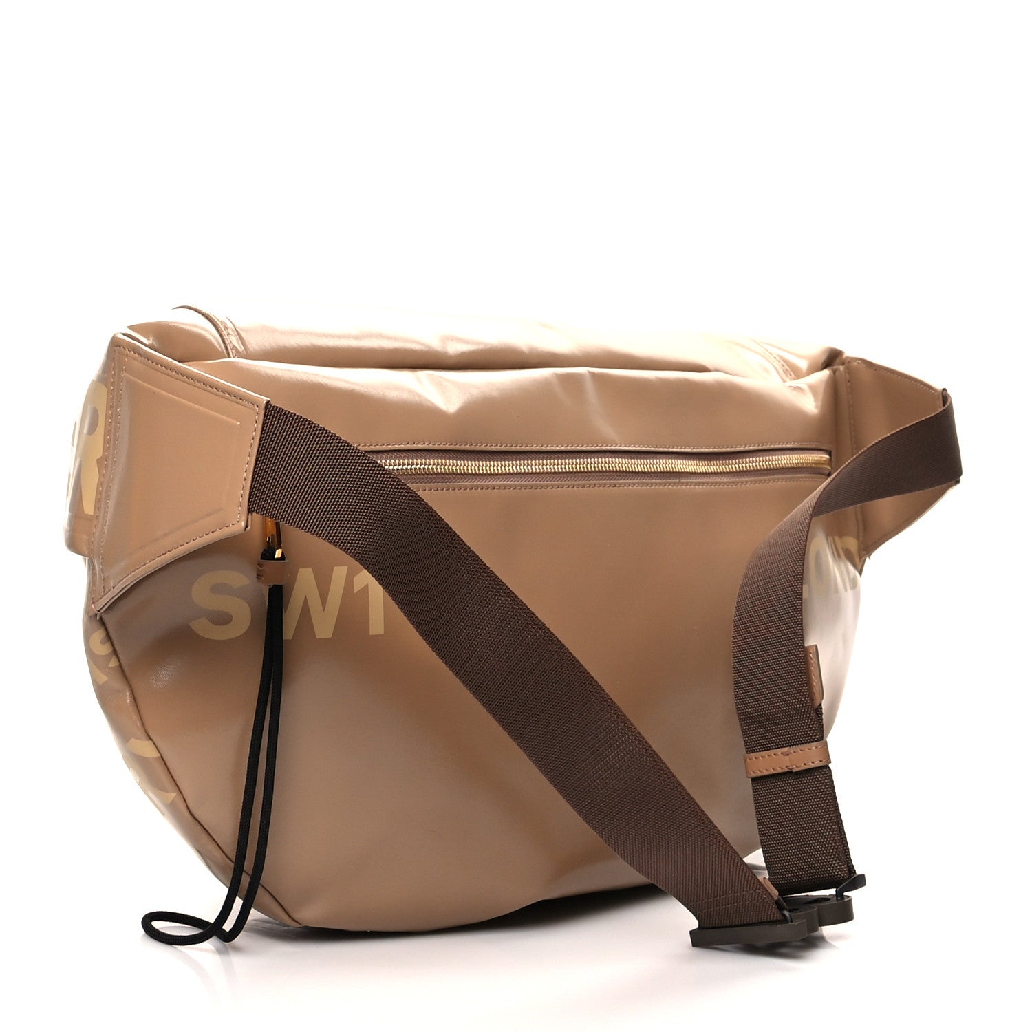 Burberry Coated Canvas Horseferry Print Extra Large Bum Bag Beige 2 of 8