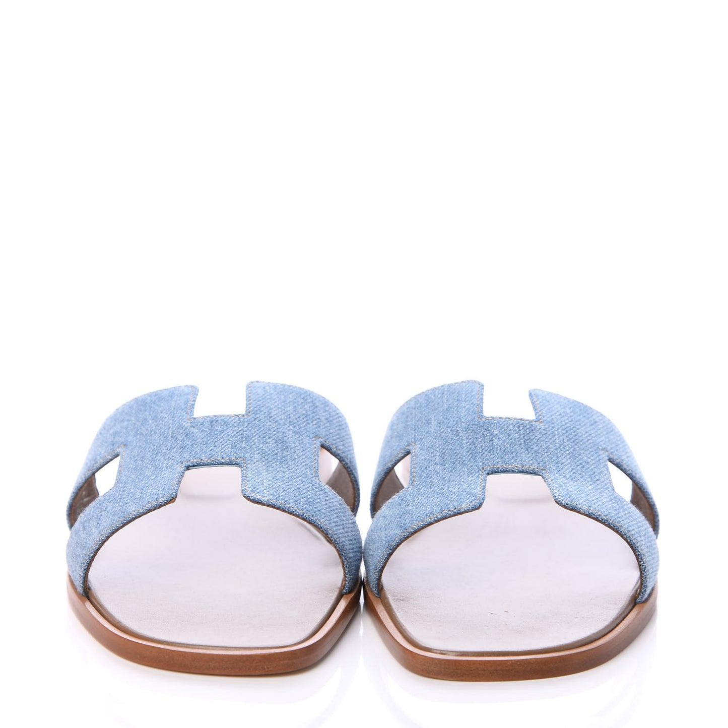 Denim Oran Sandals 39.5 Bleu Clair