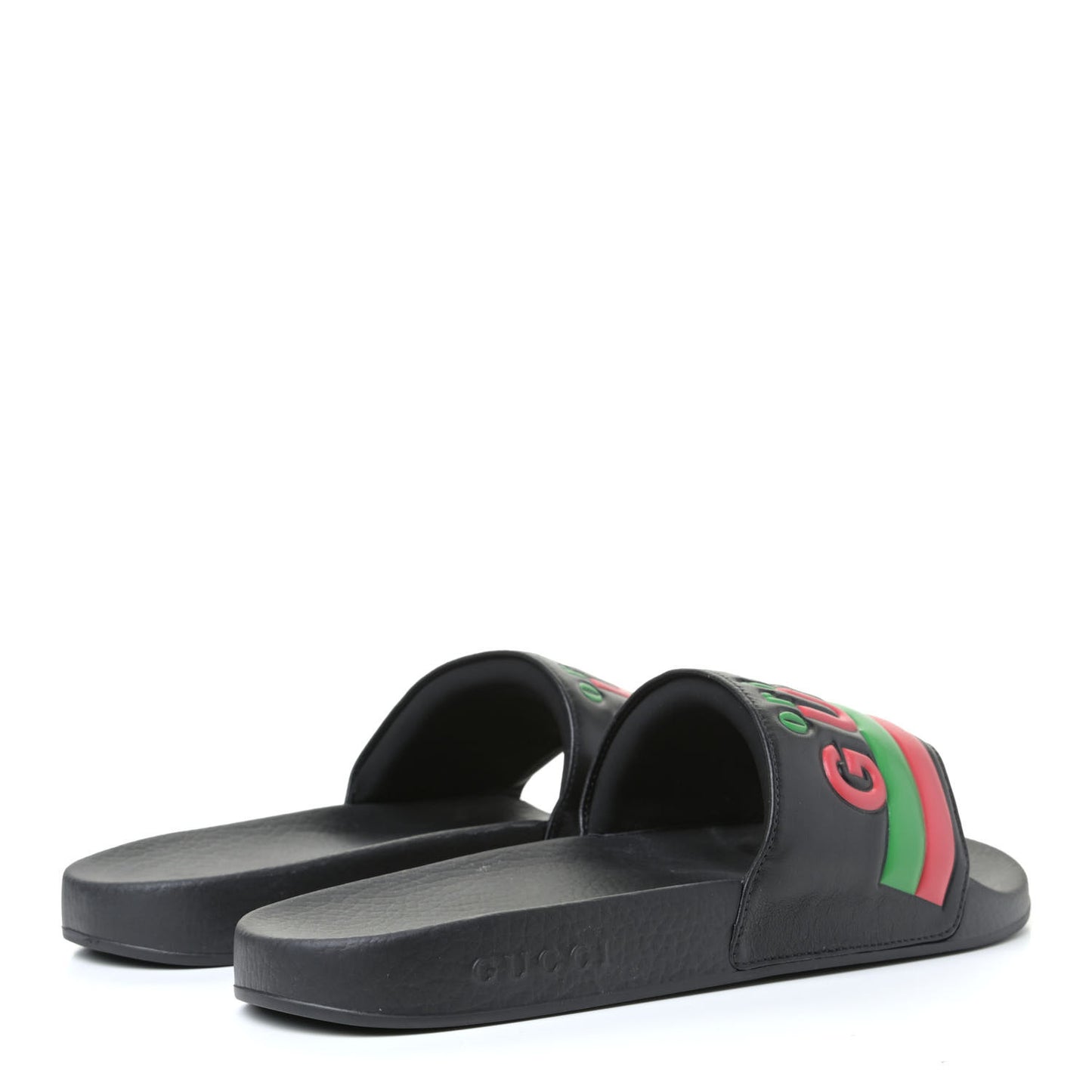 Nappa Original Gucci Mens Slide Sandals 10 Black