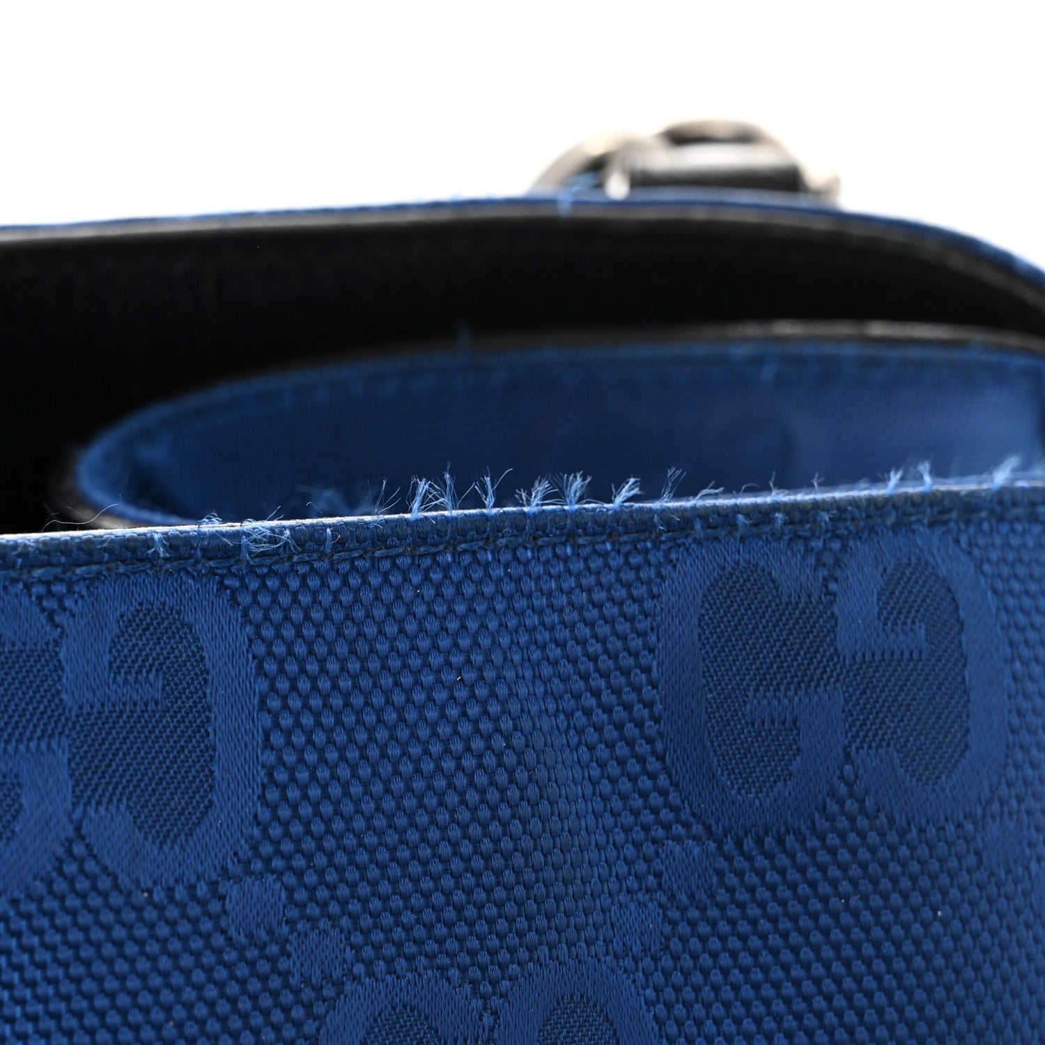 Gucci Econyl Nylon Monogram Large Off The Grid Tote Bag Guilted Blue Black 13 of 16