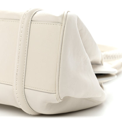 Christian Dior Calfskin Small My Dior Frame Pocket Satchel White 10 of 12