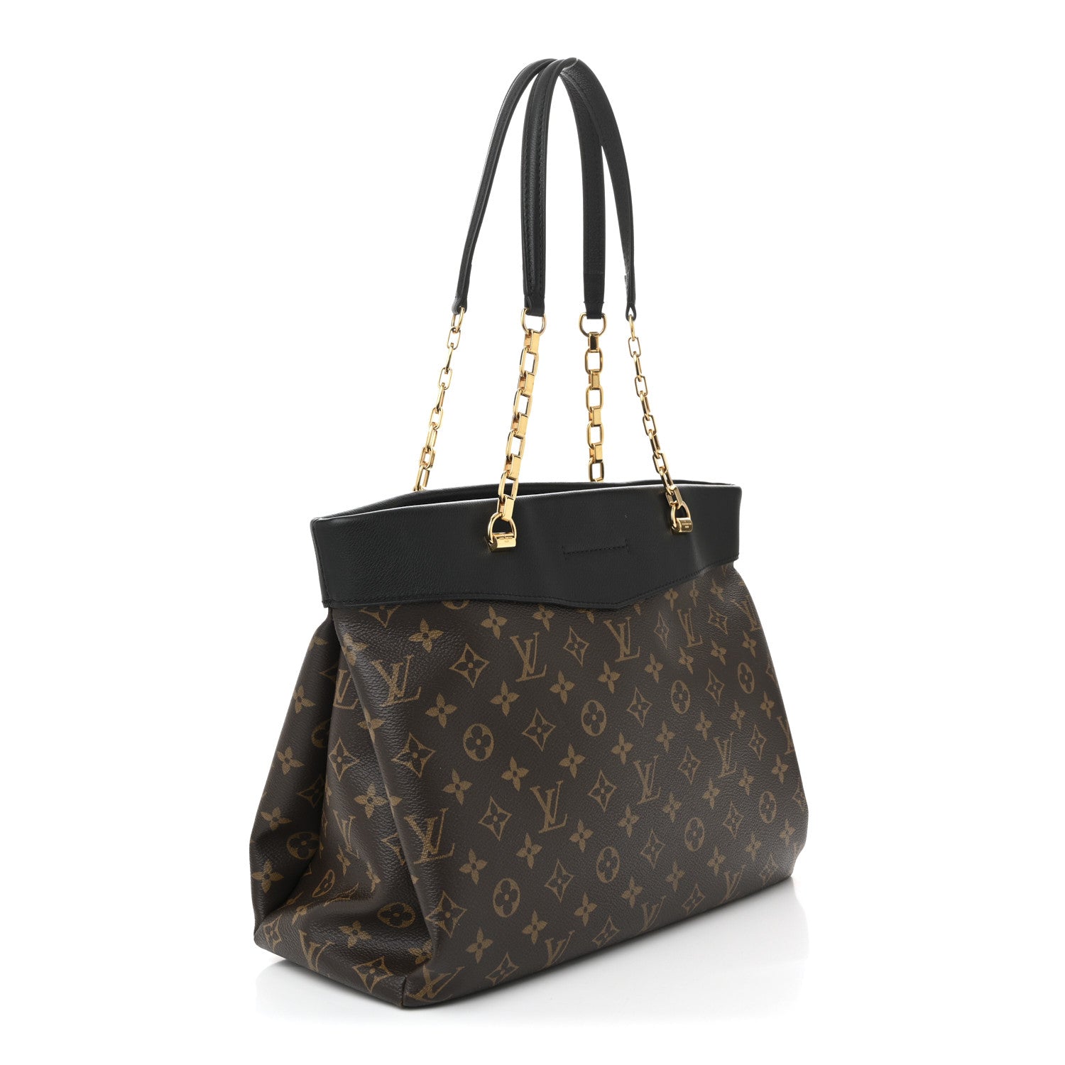 Louis Vuitton Monogram Pallas Shopper Black 3 of 9