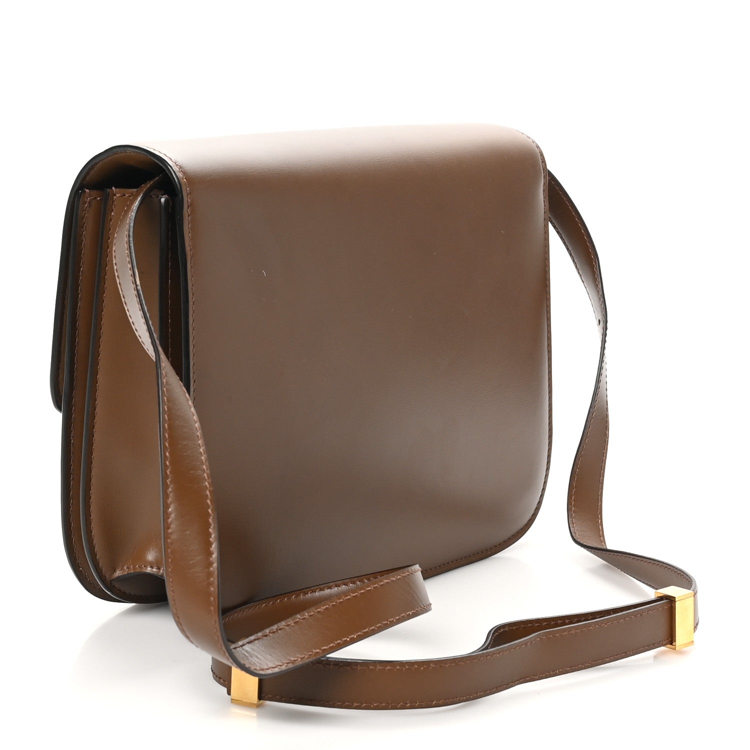 Celine Box Calfskin Medium Classic Box Flap Bag Camel 3 of 9