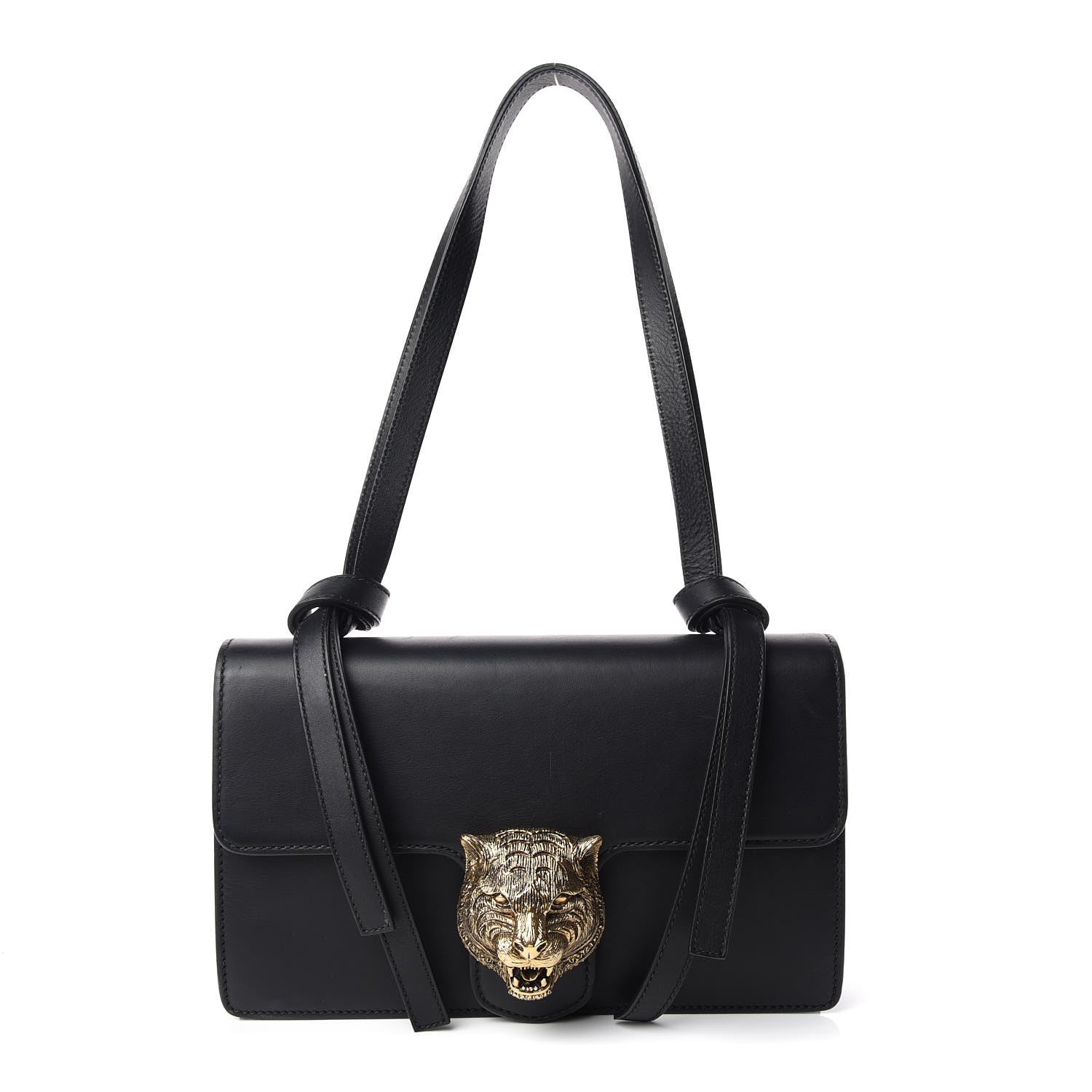 Gucci Calfskin Animalier Shoulder Bag Black 1 of 13