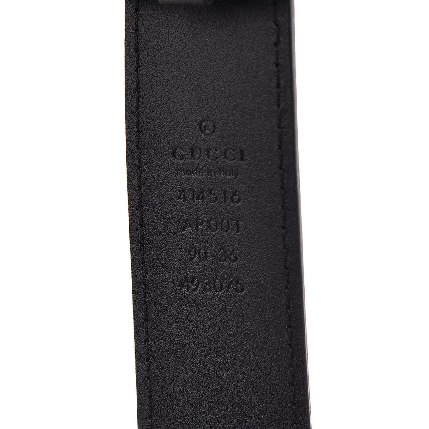 Calfskin Double G 30mm Belt 90 36 Black