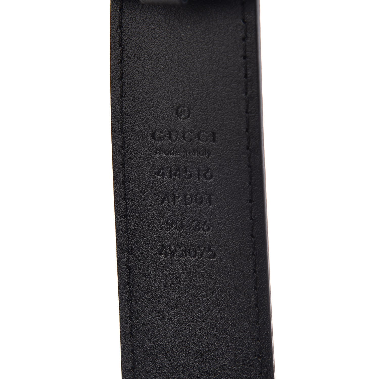 Gucci Calfskin Double G 30mm Belt 90 36 Black 4 of 6