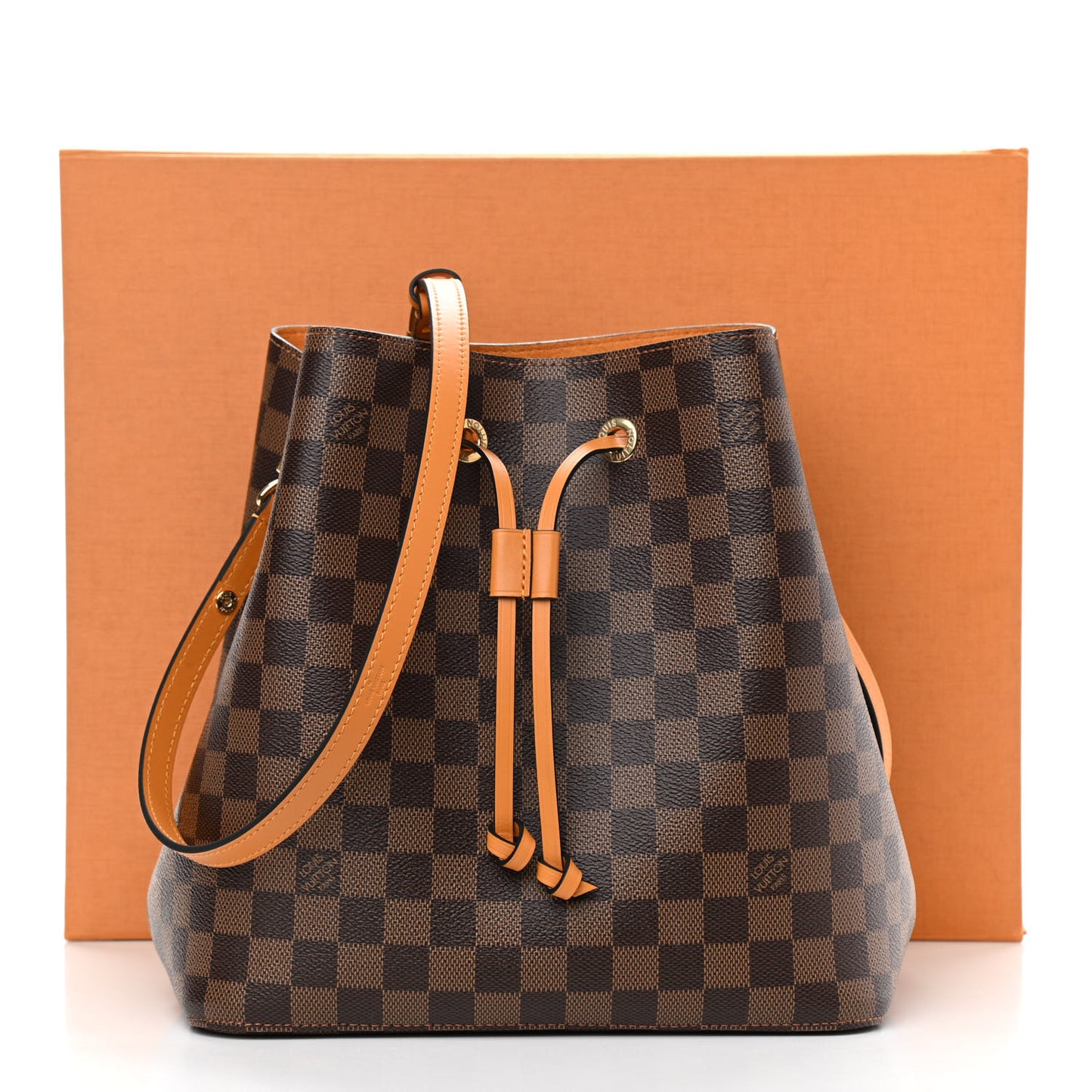 Damier Ebene Neonoe MM Safran