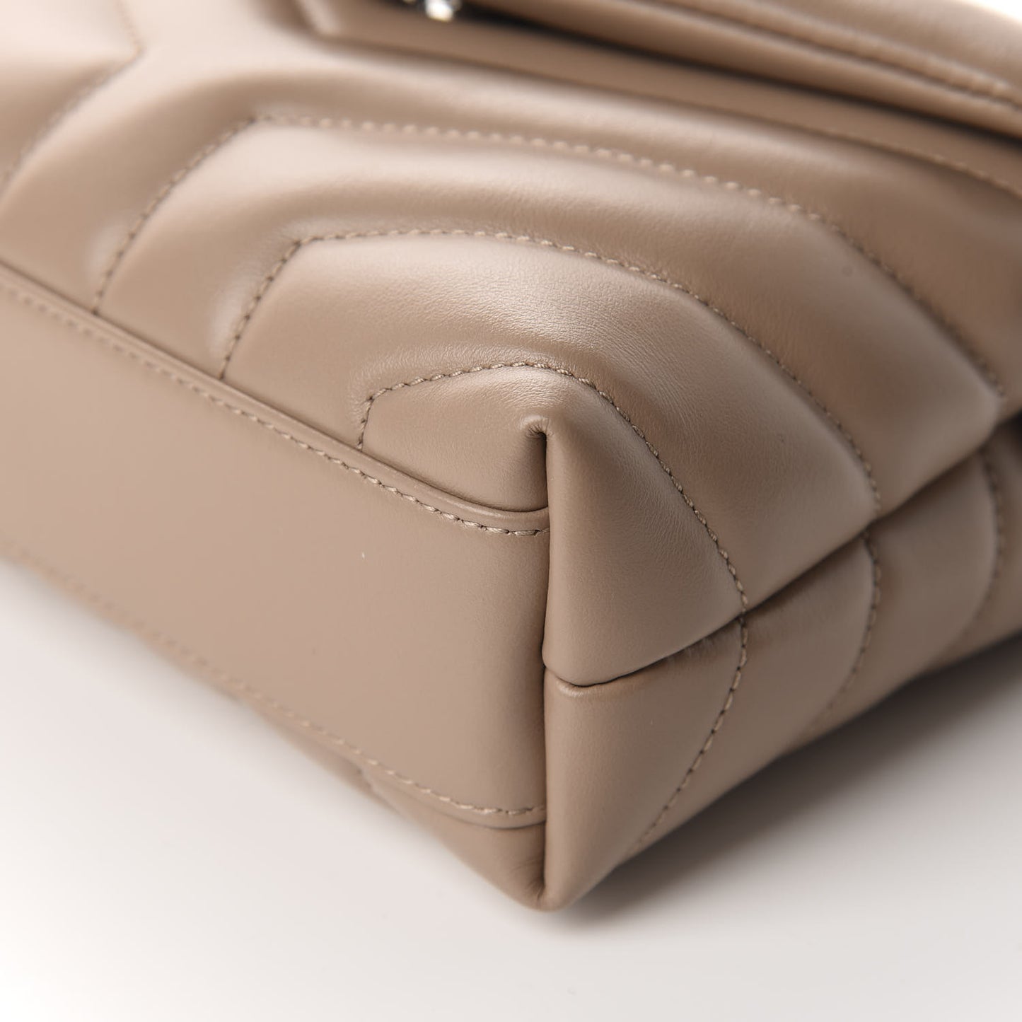 Calfskin Y Quilted Monogram Toy Loulou Crossbody Bag Mink
