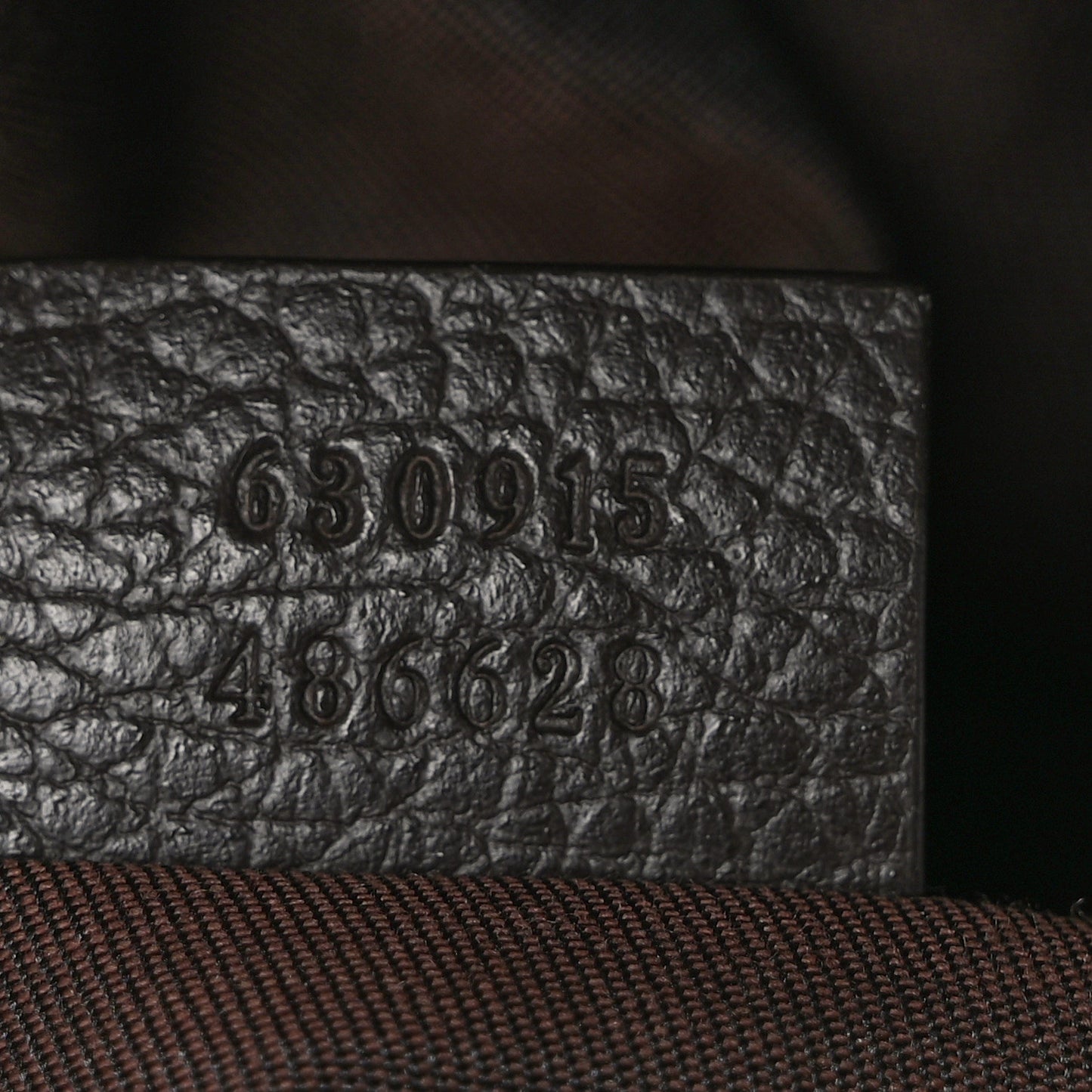 Monogram Dollar Calfskin Waist Pouch Beige Ebony Testa di Moro Marrone Scuro