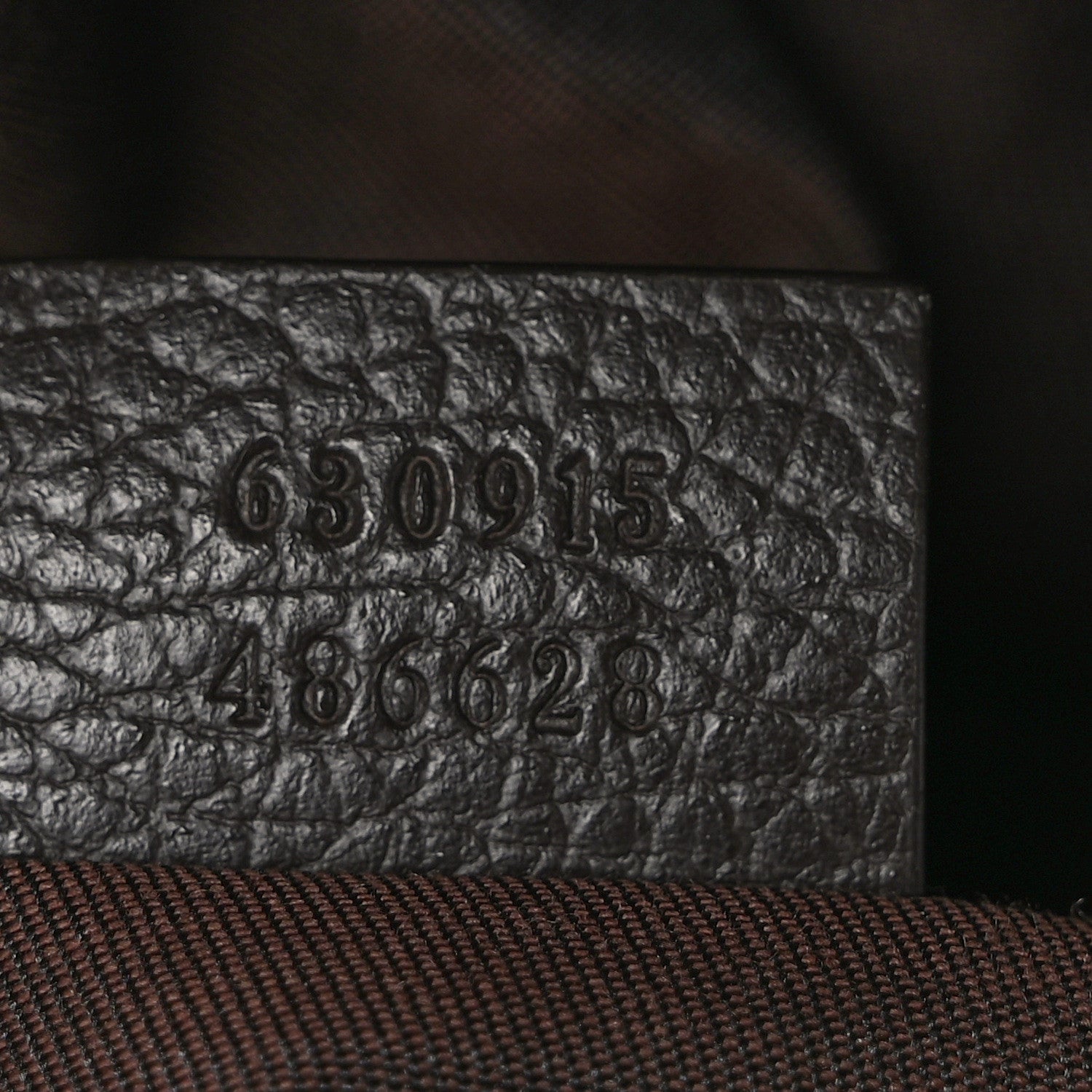 Gucci Monogram Dollar Calfskin Waist Pouch Beige Ebony Testa di Moro Marrone Scuro 7 of 9