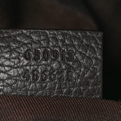 Gucci Monogram Dollar Calfskin Waist Pouch Beige Ebony Testa di Moro Marrone Scuro 7 of 9