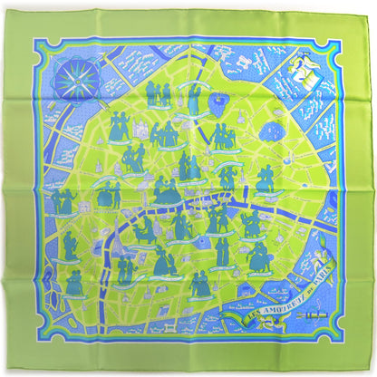 Hermes Silk Les Amoureux de Paris Scarf 90 2 of 7