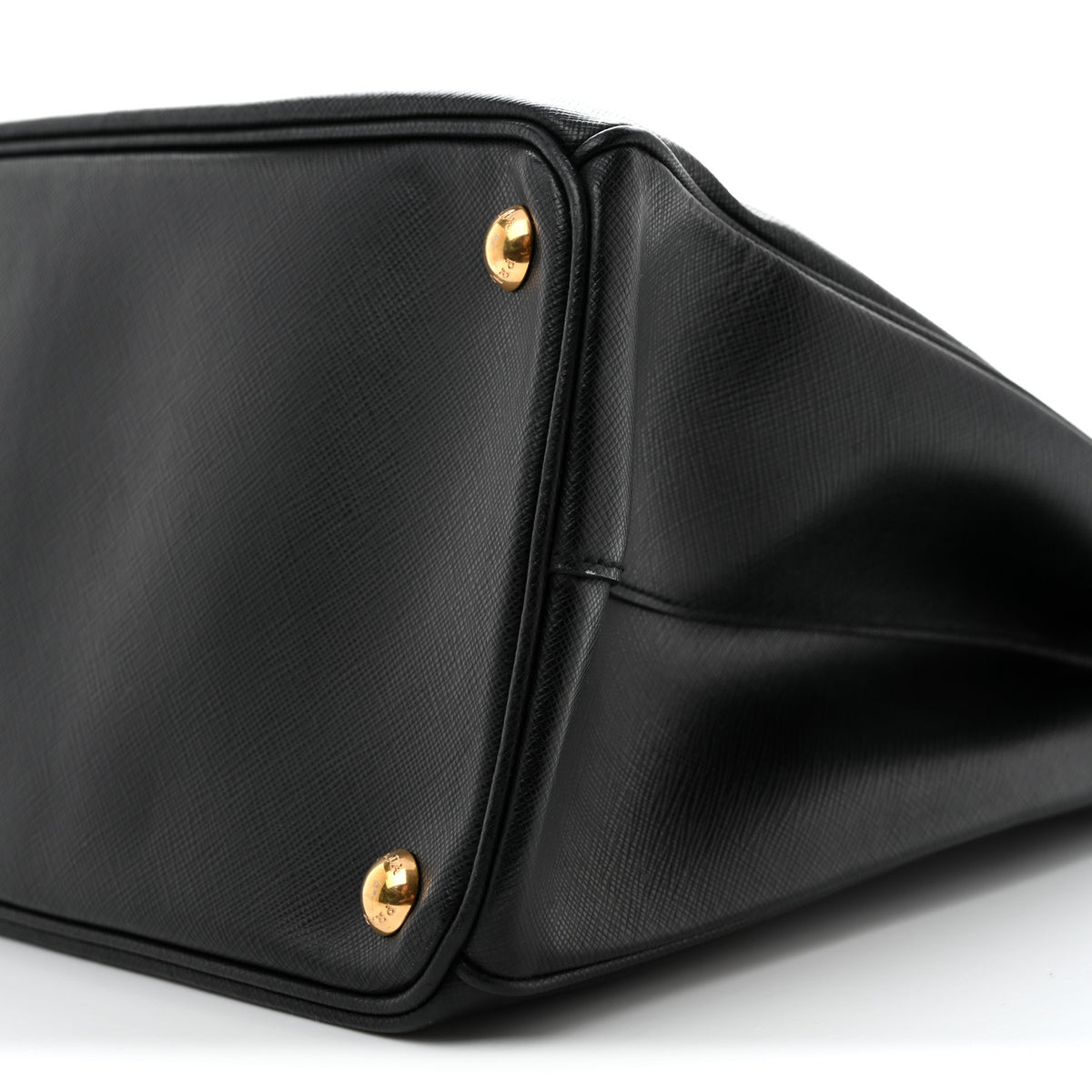 Saffiano Lux Large Galleria Double Zip Tote Black