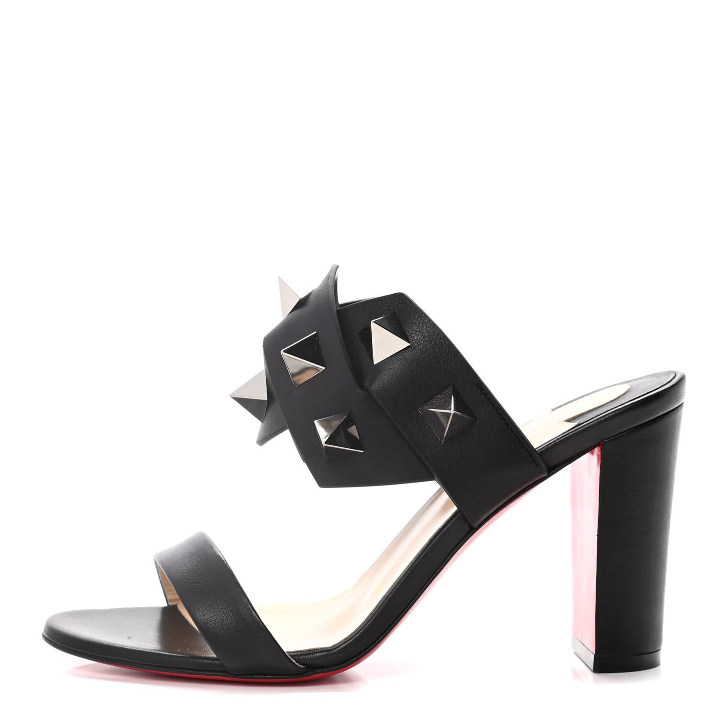 Calfskin Tina In The Desert 85 Sandals 36.5 Black