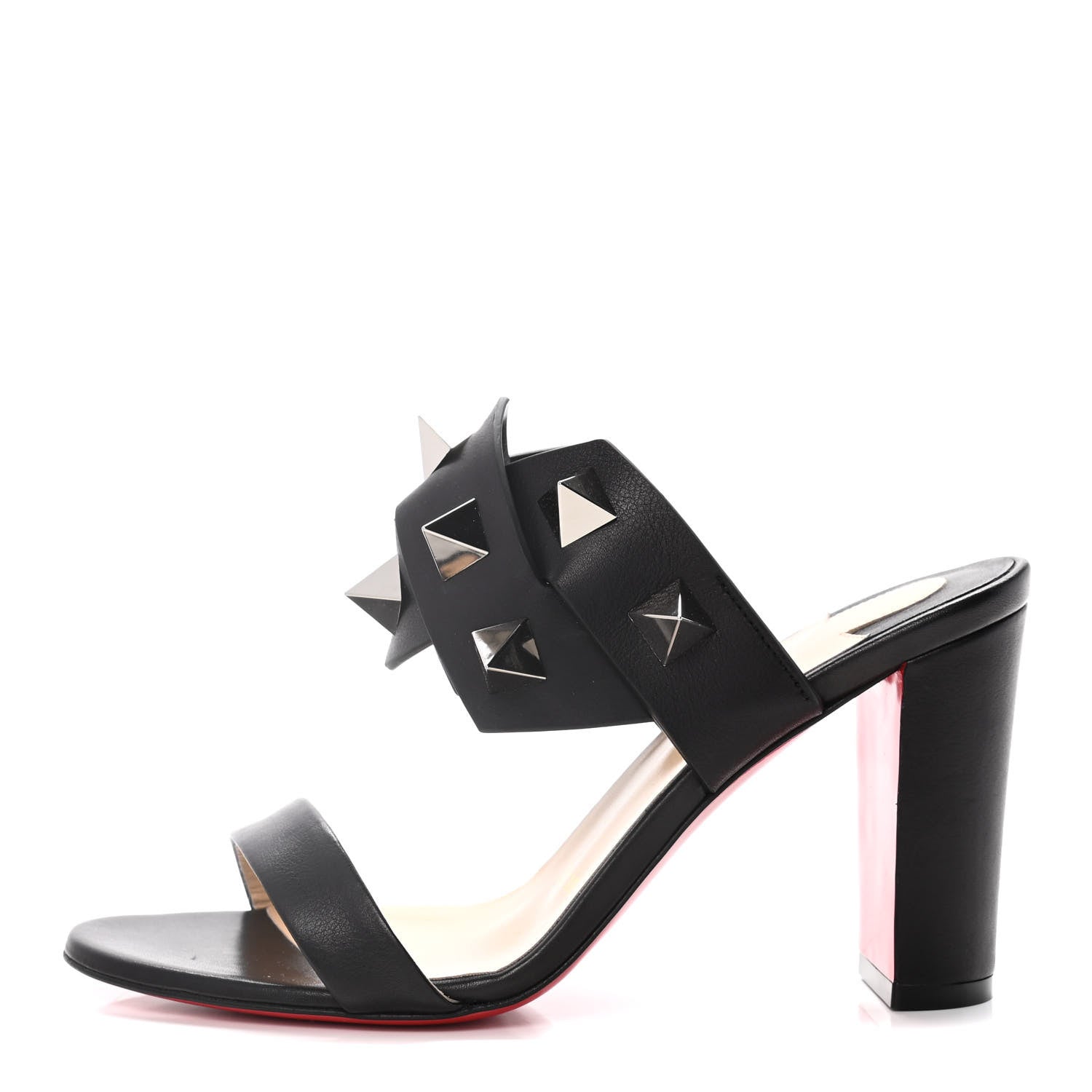 Christian Louboutin Calfskin Tina In The Desert 85 Sandals 36.5 Black 1 of 15