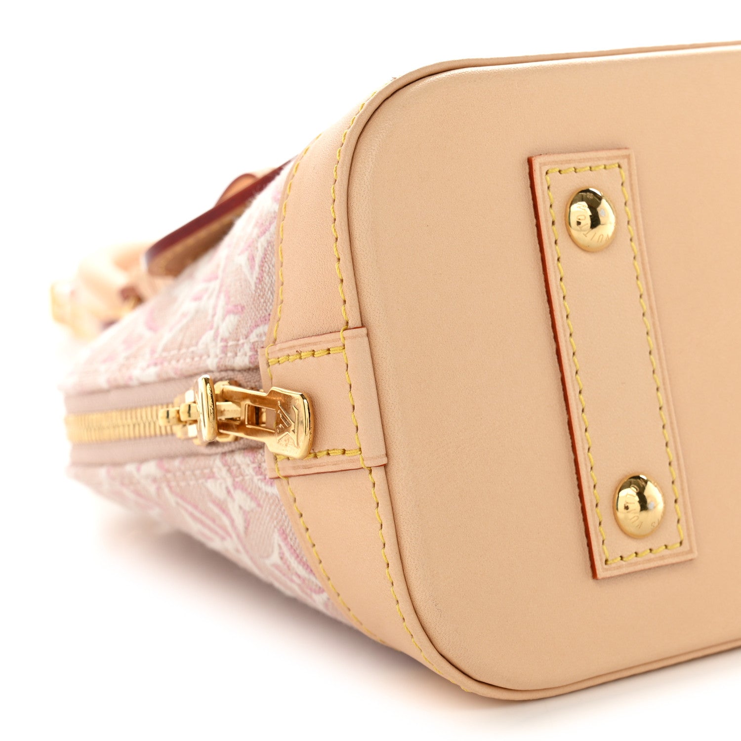 Louis Vuitton Monogram Embleme Jacquard Alma BB Rose Ruban 8 of 10
