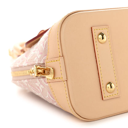 Louis Vuitton Monogram Embleme Jacquard Alma BB Rose Ruban 8 of 10