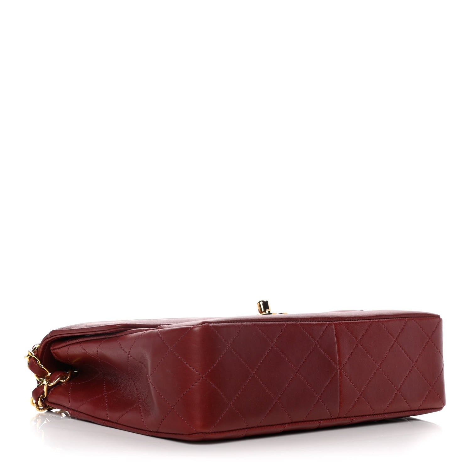 Chanel Lambskin Quilted Small Single Flap Red 3 of 14