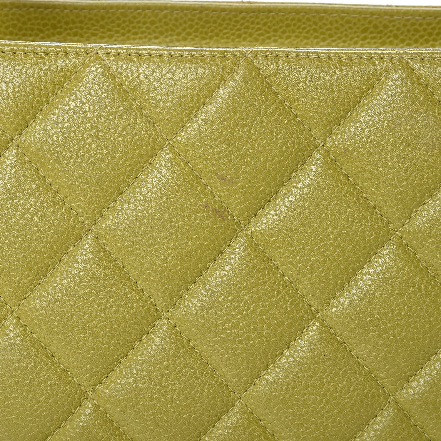 Chanel Caviar Quilted Tote Green 13 of 15