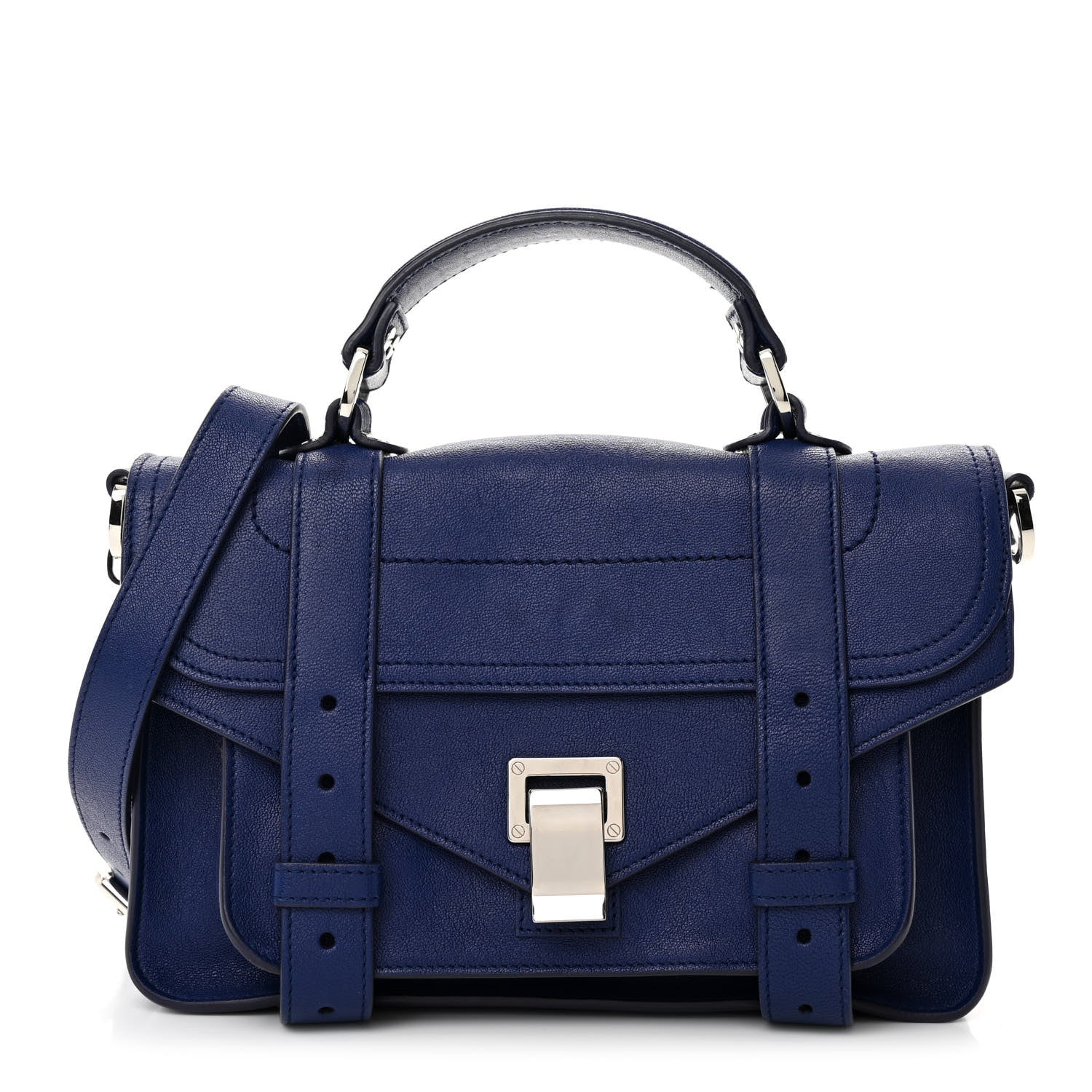 Proenza Schouler Lambskin Tiny PS1 Satchel Royal Blue 1 of 14