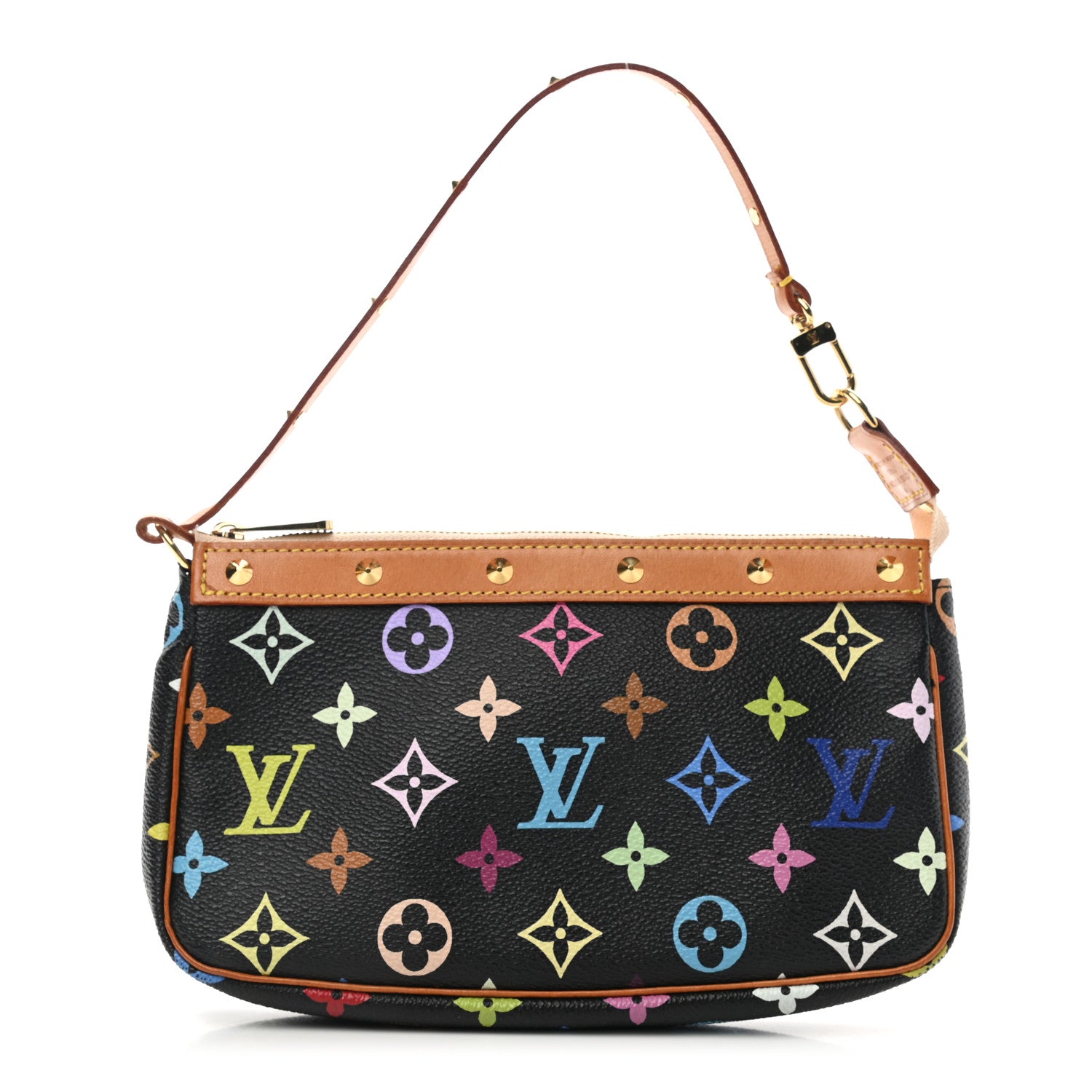 Louis Vuitton Monogram Multicolor Pochette Accessories Black 1 of 11