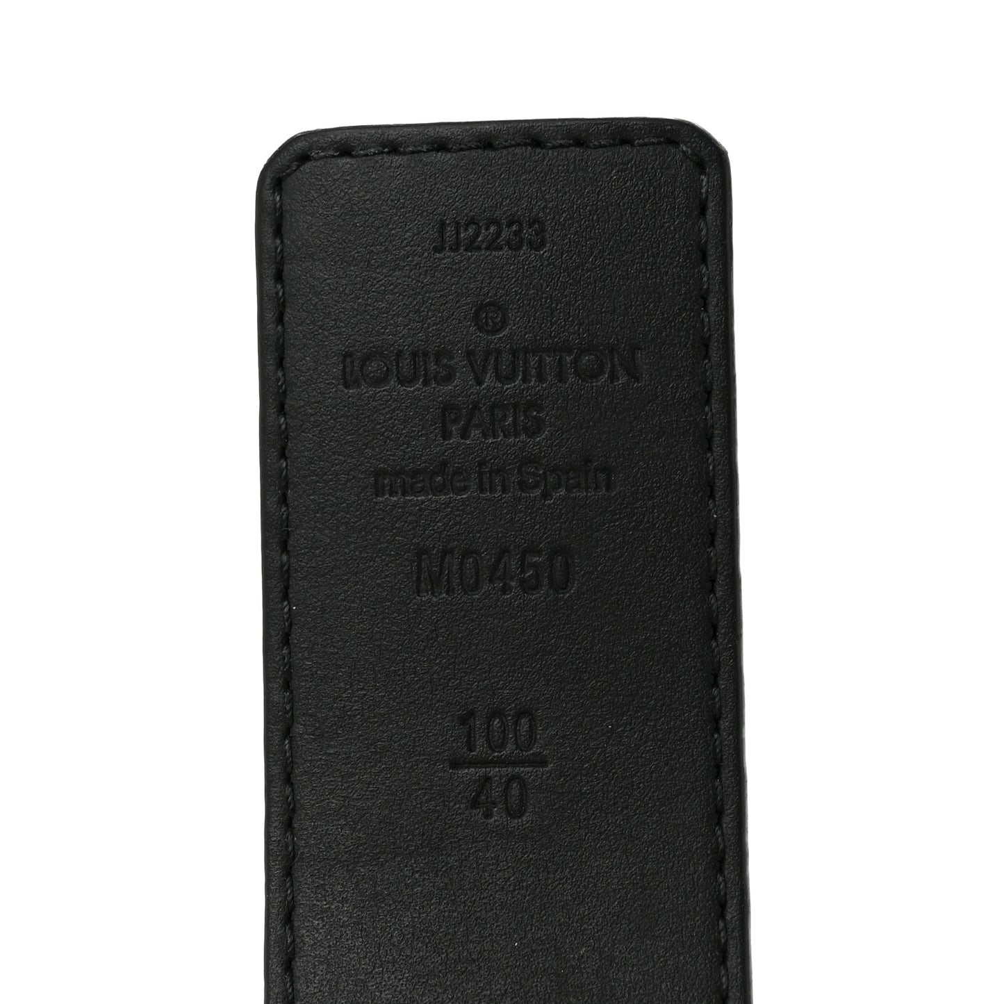 Calfskin Monogram Eclipse 35mm LV Initiales Reversible 100 40 Belt