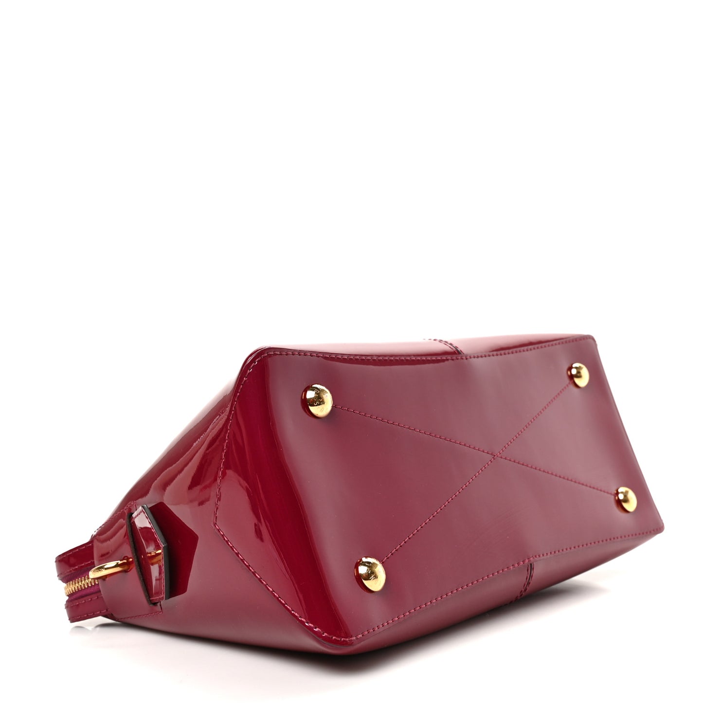 Patent Calfskin Miroir Tote Magenta