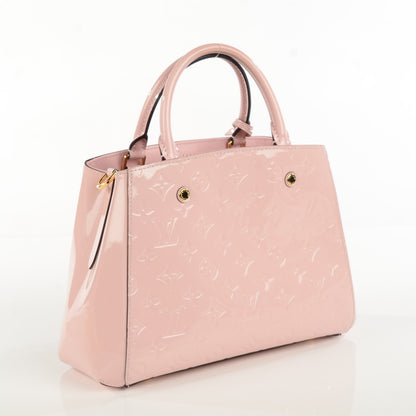 Louis Vuitton Vernis Montaigne BB Rose Ballerine 3 of 7