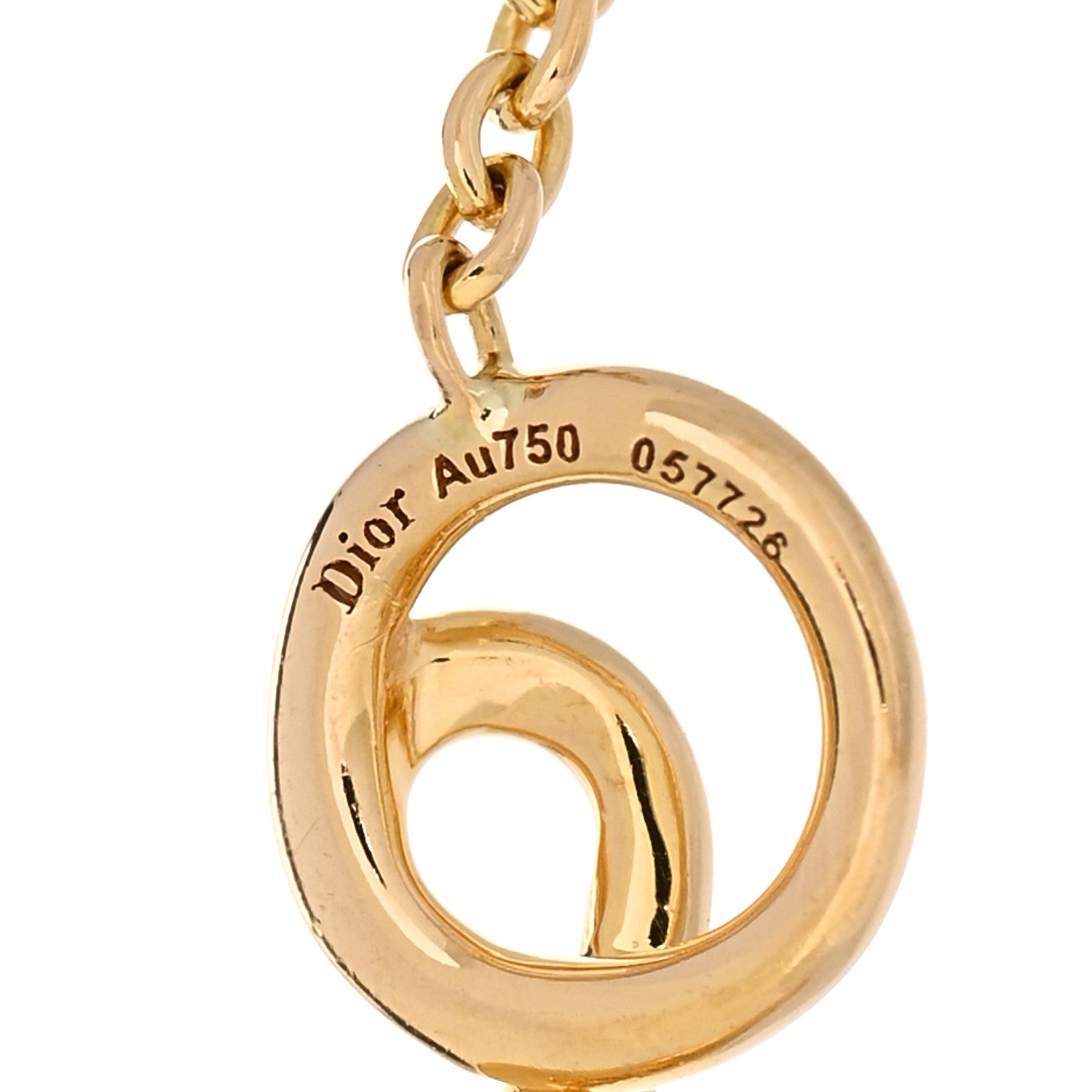Christian Dior 18K Yellow Gold Diamond Oui Bracelet 3 of 4