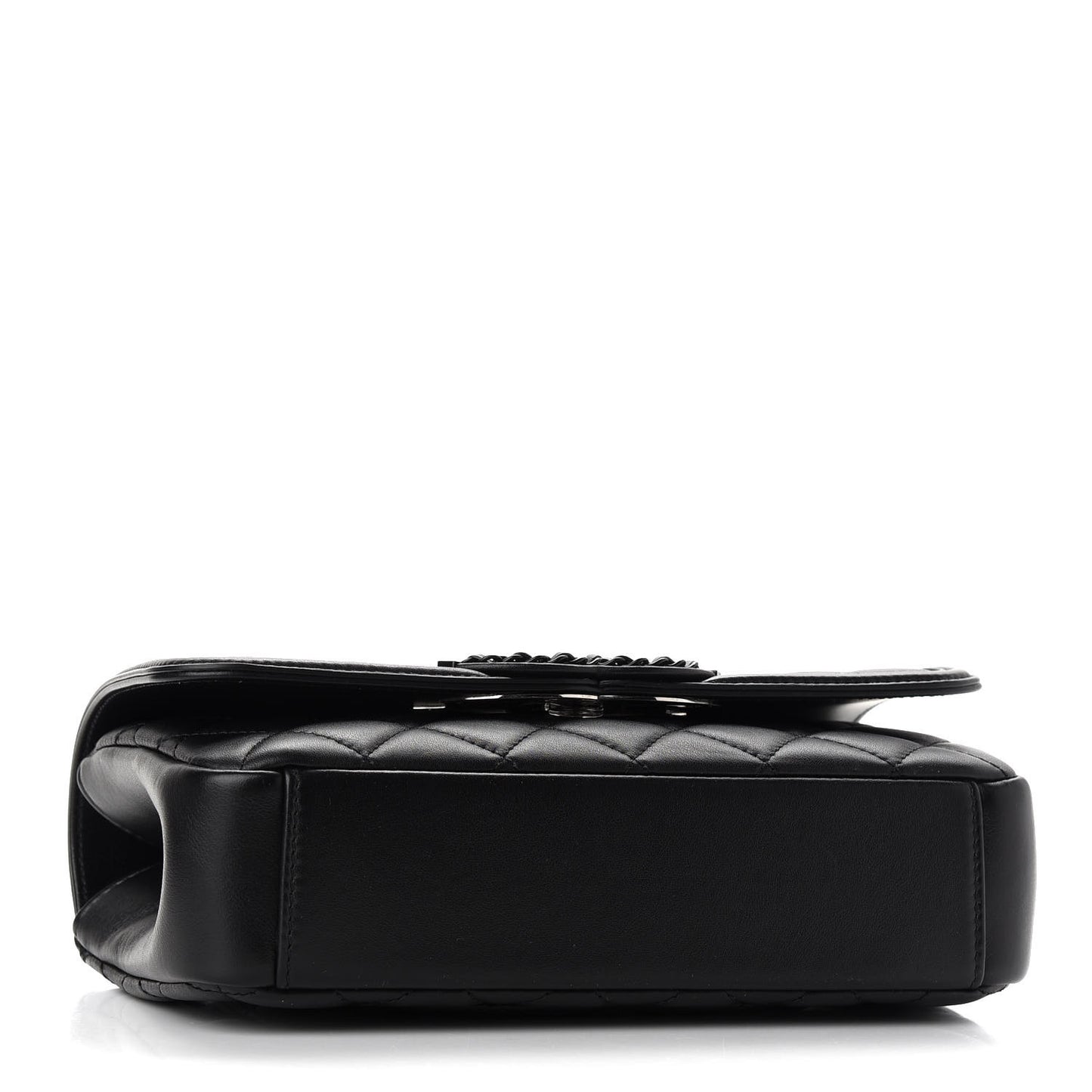 Lambskin Quilted Small CC Filigree Flap Black