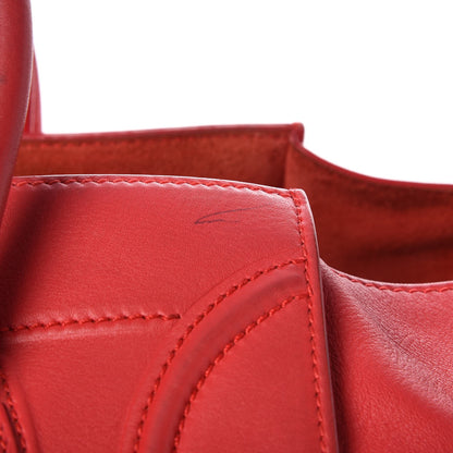 Celine Supple Calfskin Medium Phantom Luggage Vermillion 11 of 18