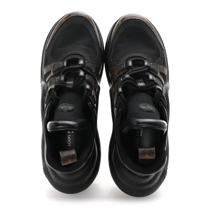 Louis Vuitton Calfskin Patent Monogram LV Archlight Sneakers 38 Black 2 of 9